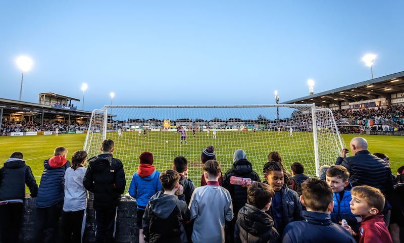 A view from the crowd during a Premier Division fixture between Galway United and Shelbourne on April 19th. Photograph: James Crombie/Inpho