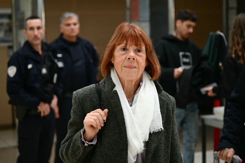 Gisèle Pelicot arrives at the Avignon courthouse for the trial for her rape of 51 men, including her ex-husband. Photograph: Christophe Simon/AFP via Getty Images