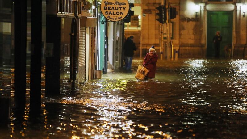 Flooding in 2014 in Cork. Photograph: Niall Carson/PA