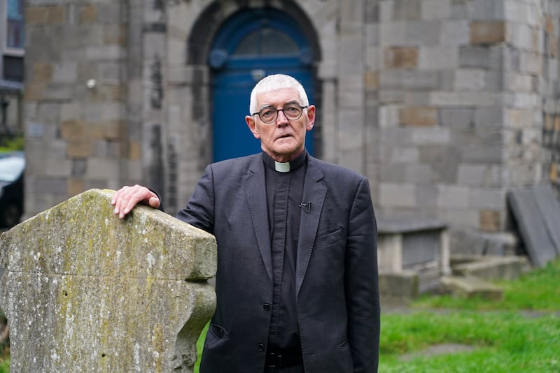 Archdeacon David Pierpoint at St Michan's Church in Dublin. Photograph: Enda O'Dowd