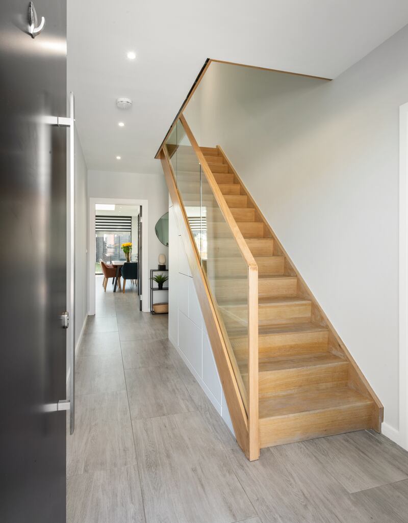 Entrance hall with understairs storage