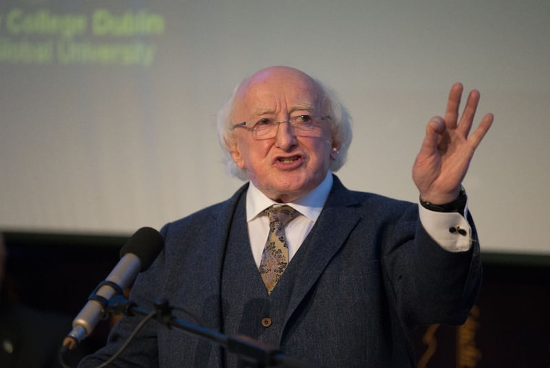 Best Outburst of the Season: President Michael D Higgins. Photograph: Tom Honan