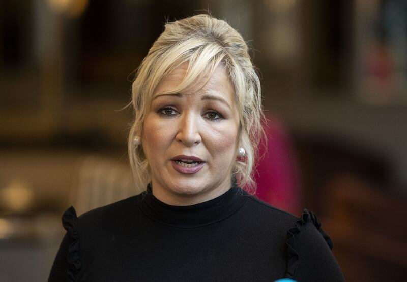 Michelle O’Neill said she believes the DUP is not comfortable entering a new executive led by her party. Photograph: Liam McBurney/PA