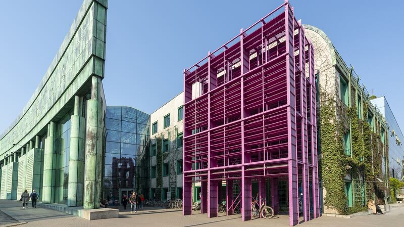 Warsaw University library building. Photograph: Getty