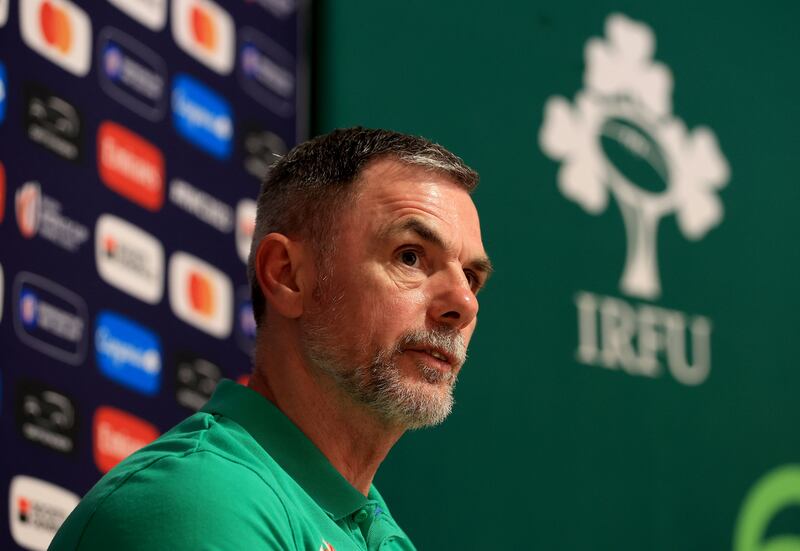 Gary Keegan at the Ireland team's Rugby World Cup training base in Tours. Photograph: Dan Sheridan/Inpho