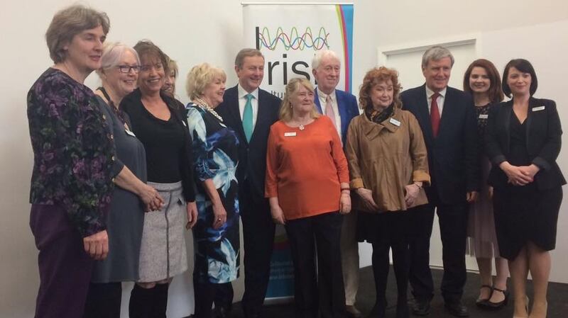 Taoiseach Enda Kenny with the ICC team of volunteers.