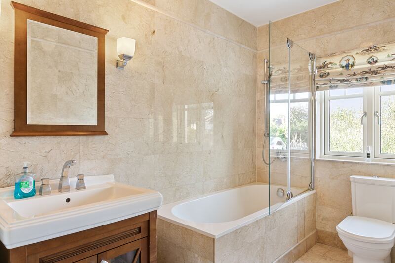 Bathroom: 50 Rathdown Park, Terenure, Dublin 6W, extends to 215sq m (2,314sq ft) and has a D2 Ber.