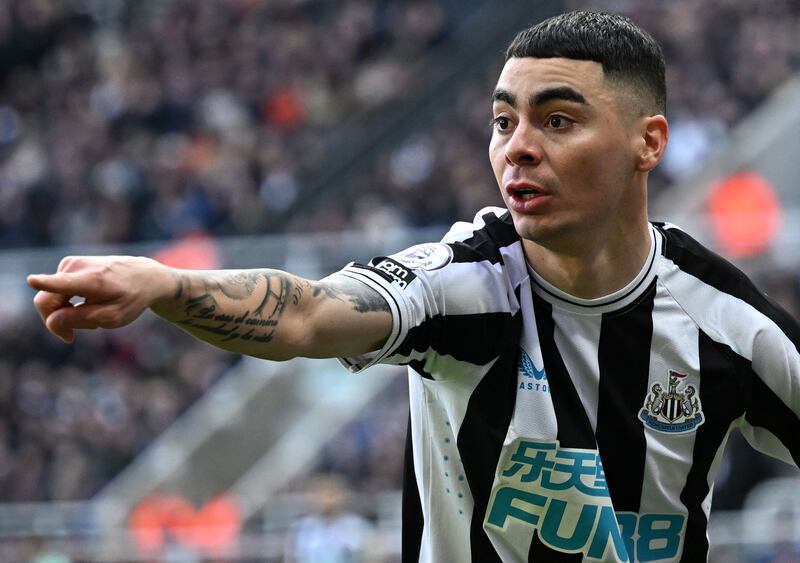 Miguel Almirón has been transformed almost beyond recognition since Eddie Howe took over at Newcastle. Photograph: Oli Scarff/AFP via Getty Images