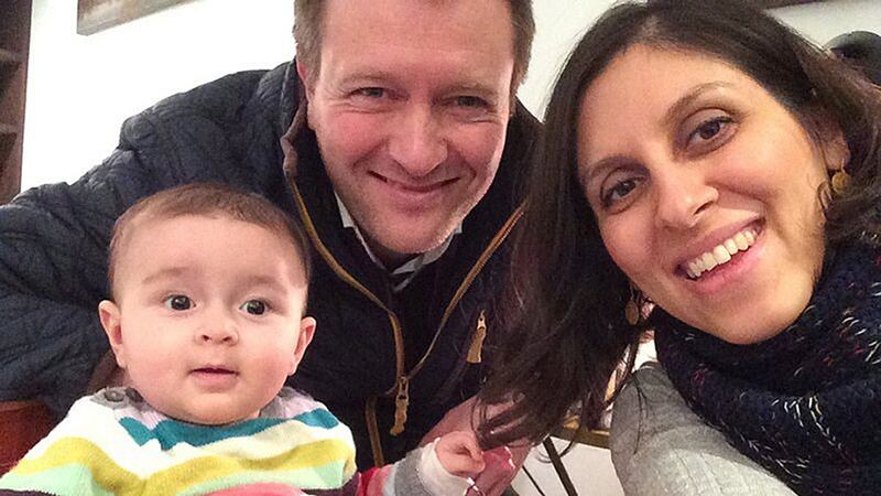 Undated family  photo of Nazanin Zaghari-Ratcliffe with her husband Richard and their daughter Gabriella. File photograph: Family Handout/PA Wire