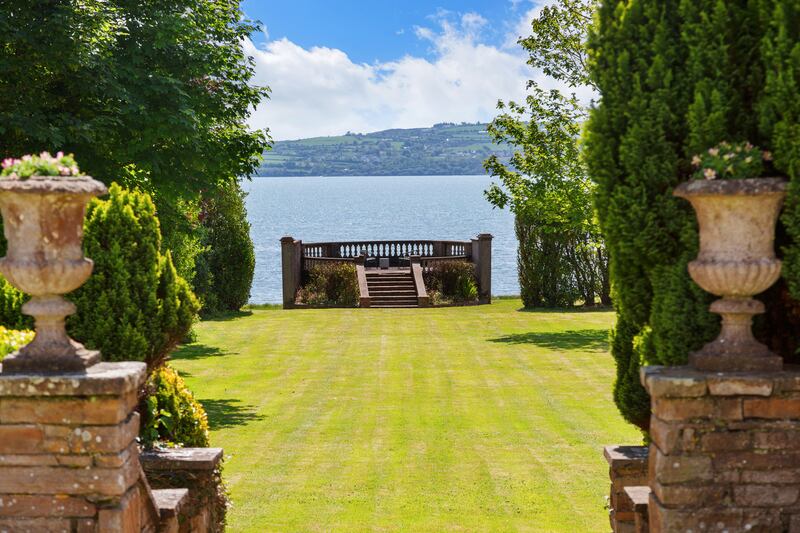 One of the nicest spots in the garden is a viewing platform