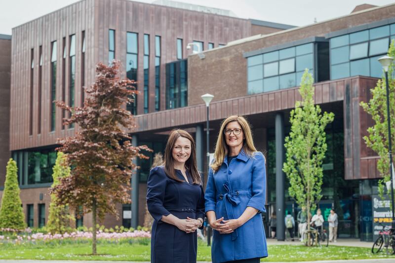 O’Connor and Carroll on campus at University of Limerick, one of the seven universities in the republic who are part of the MicroCreds project