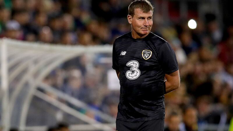 In his first media interviews Kenny spoke confidently about his faith in the quality of Ireland’s footballers. Photograph: Tommy Dickson/Inpho