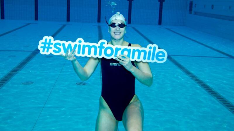 Double Olympian and European Medallist Melanie Nocher helps promote Swim Ireland’s Swim for a Mile challenge.