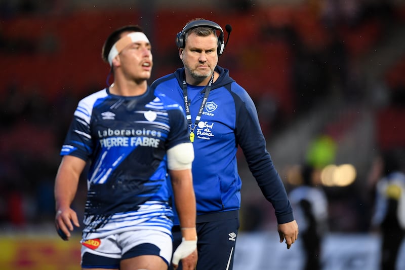 Jeremy Davidson, Castres Olympique head coach, has chosen a significantly strengthened side for the visit of Munster. Photograph: Andy Watts/Inpho 