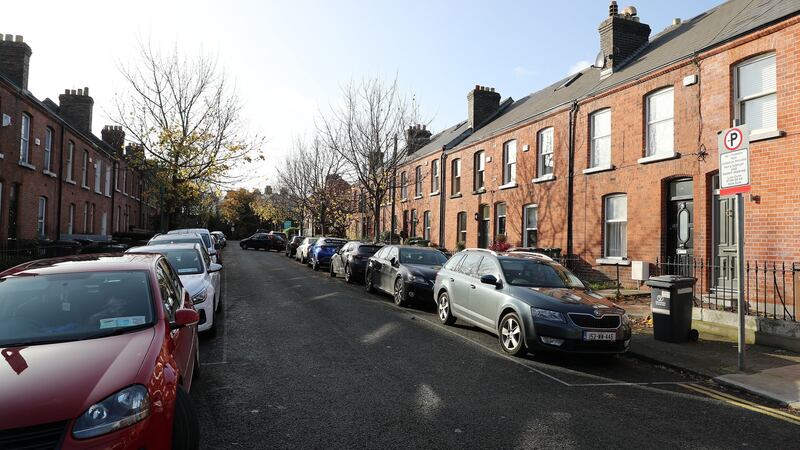 Redbrick houses on Elmwood Avenue Lower. Property is expensive in the area, but the occasional bargain can be found.   Photograph: Nick Bradshaw