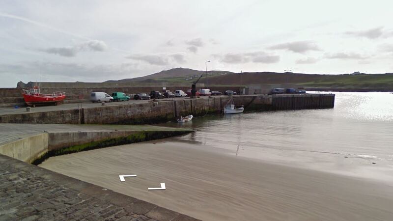 The group had left Malin Head pier (above) around midday and had travelled approximately half a mile out to sea when their boat suddenly capsized. File photograph: Google Street View