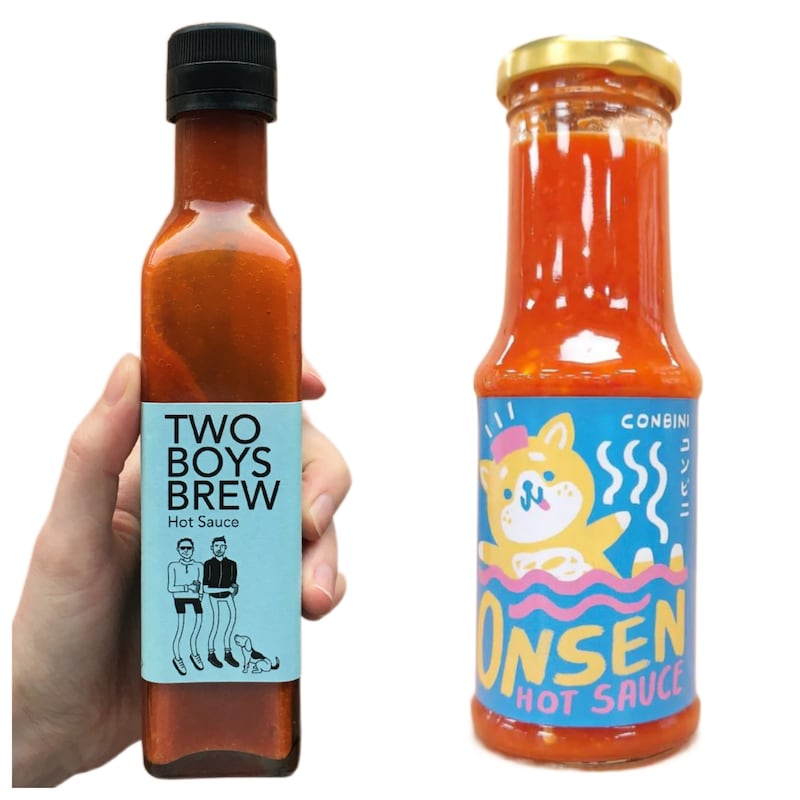 Two Boys Brew Hot Sauce and Onsen Hot sauce
