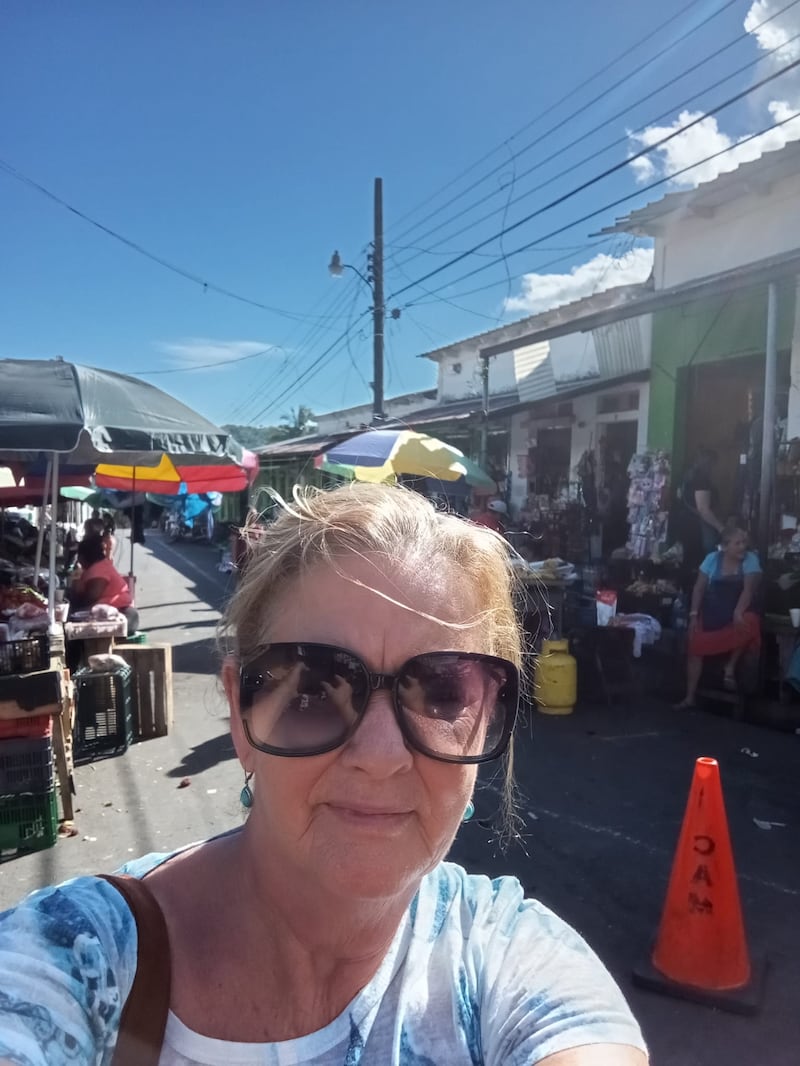 Maureen Stevens in her new home of El Salvador: 'Perhaps it has been too long since I was rambling down in the street. Perhaps I’m not the toughie I thought I was.'