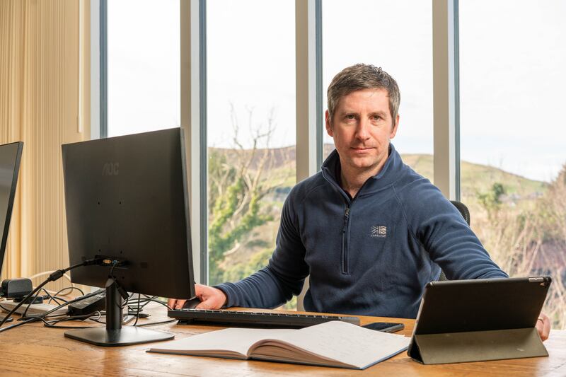 John Hegarty of Sision Medical in the digital hub at Books at One in Louisburgh, Co Mayo. Photograph: Keith Heneghan