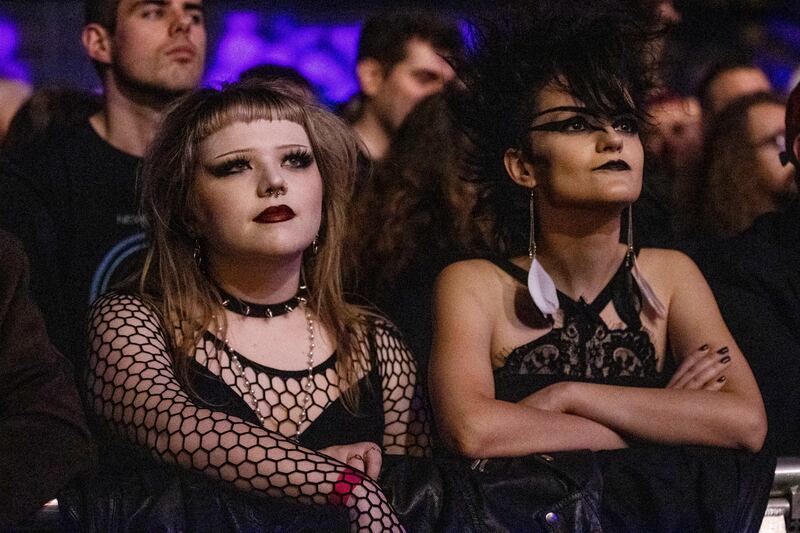 Fans at the New Order concert in Dublin. Photograph: Tom Honan