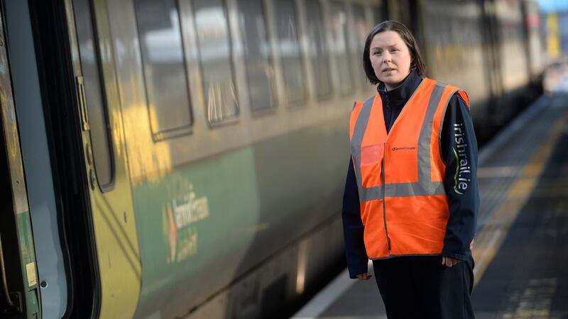 Dublin-Cork: Lucy Hyland says she sees violence on the train every week, and it’s increasing. Photograph: Dara Mac Dónaill