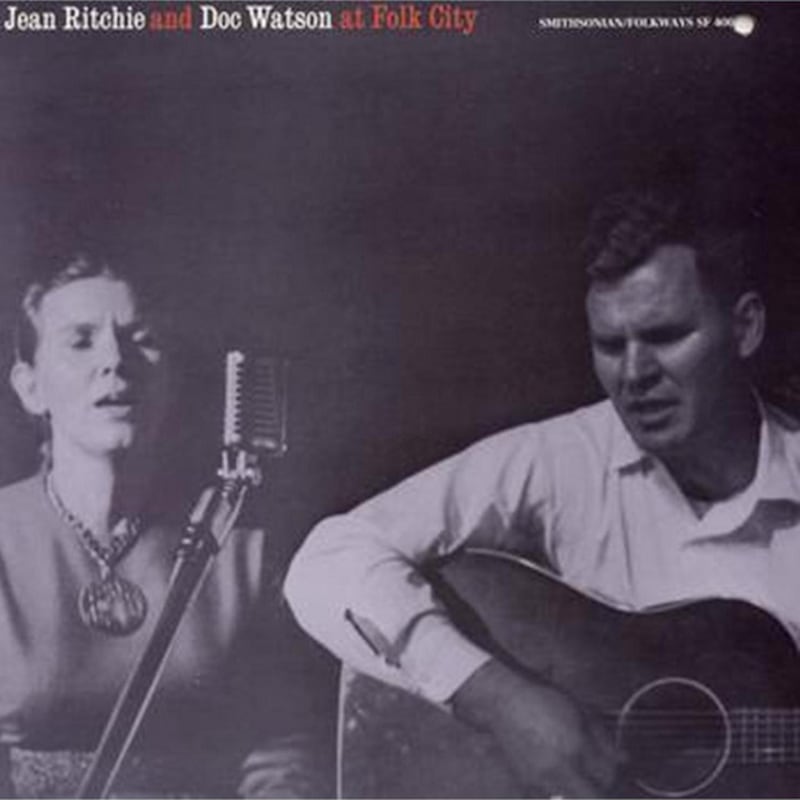 Jean Ritchie and Doc Watson at Folk City 