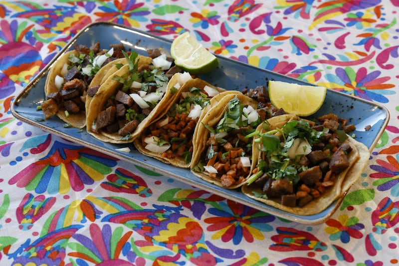 Suadero tacos. Photograph: Nick Bradshaw