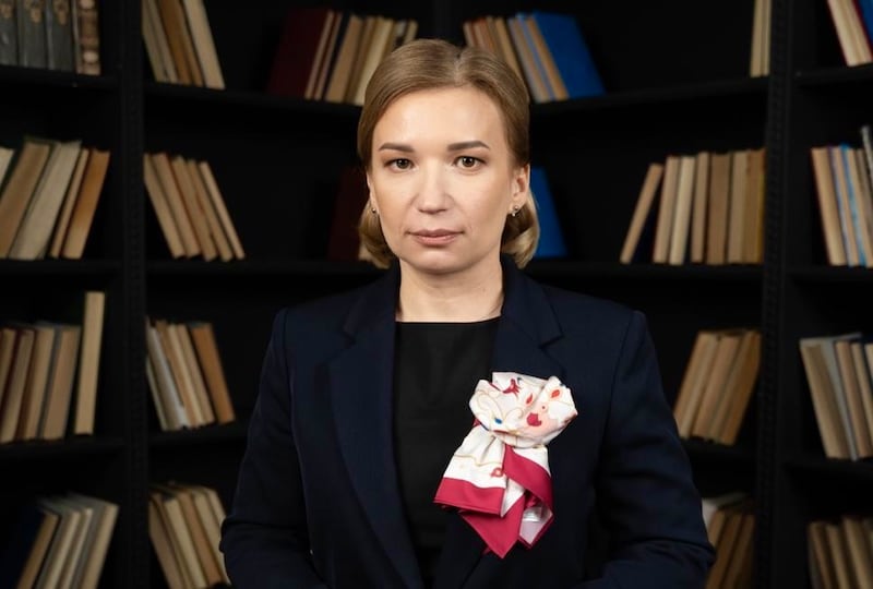 Olha Aivazovska, the head of Ukrainian political monitoring group Opora. Photograph courtesy of Opora