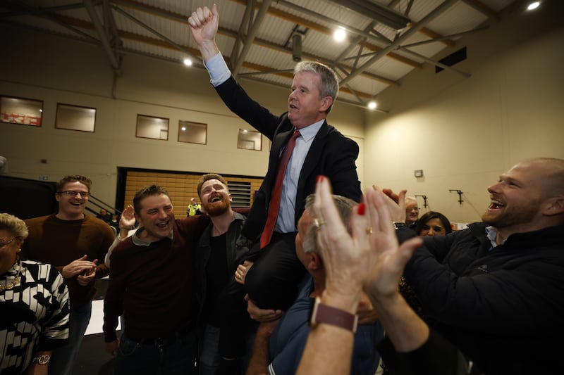 Fine Gael's Edward Timmins was elected early on Monday morning at the expense of outgoing Minister for Health Stephen Donnelly. Photograph: Nick Bradshaw

