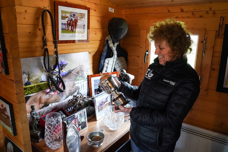 Trainer Lucinda Russell bought Flemensface for £100,000 at auction. Photograph: Andrew Milligan/PA