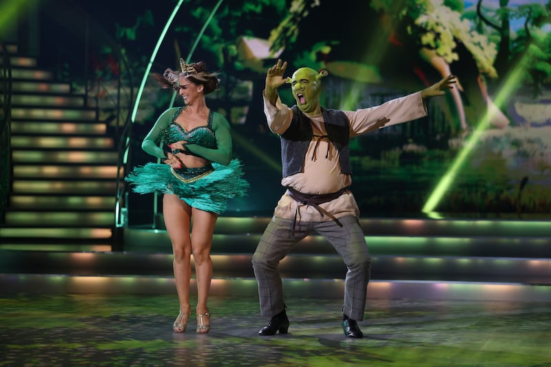 Chef Kevin Dundon and dance partner Rebecca Scott during Dancing with the Stars. Photograph: Kyran O’Brien/kobpix