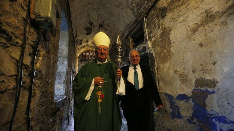 October 23rd, 2016:  Archbishop Diarmuid Martin celebrates a Eucharist of Commemoration in Kilmainham Gaol to remember those who laid down their lives for Irish freedom. Photograph: Nick Bradshaw/The Irish Times.