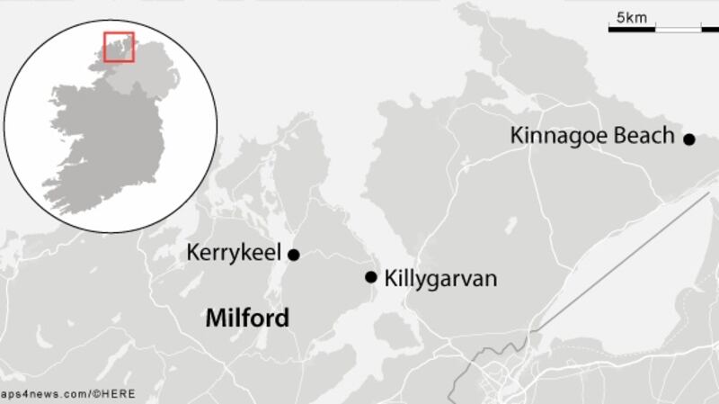 The excavation site   is located between Rathmullan and Kerrykeel,  a very remote area of bogland which is popular with dog walkers.