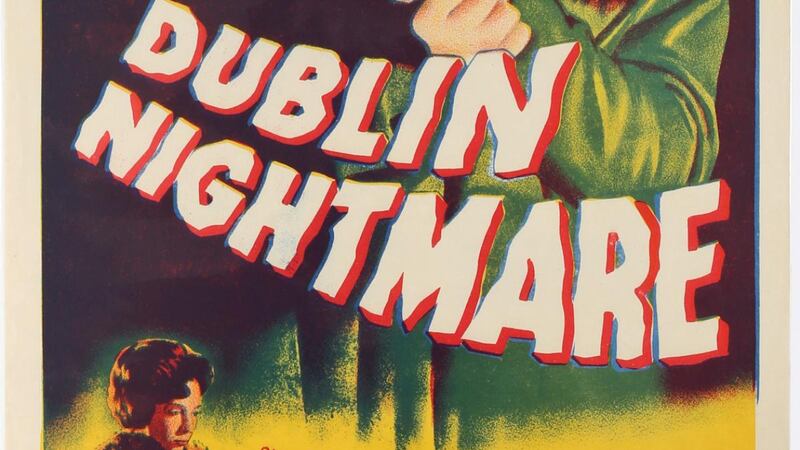 Lot 445, a cinema poster of the 1958 thriller Dublin Nightmare (€150–€200).