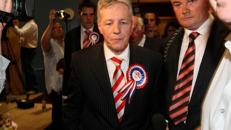 First Minister and DUP Leader Peter Robinson after his East Belfast defeat in 2010. There could be disagreements over the seat between the DUP and the UUP. Photograph: Julien Behal/PA Wire