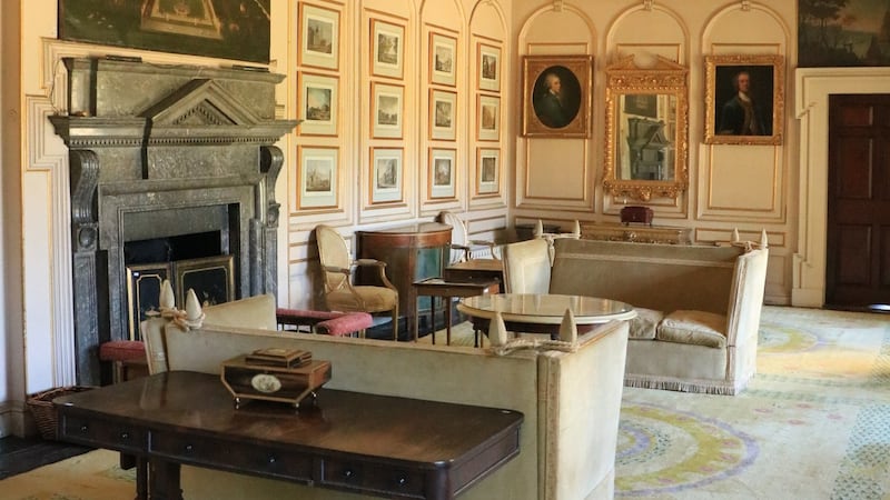 The drawing room at Howth Castle