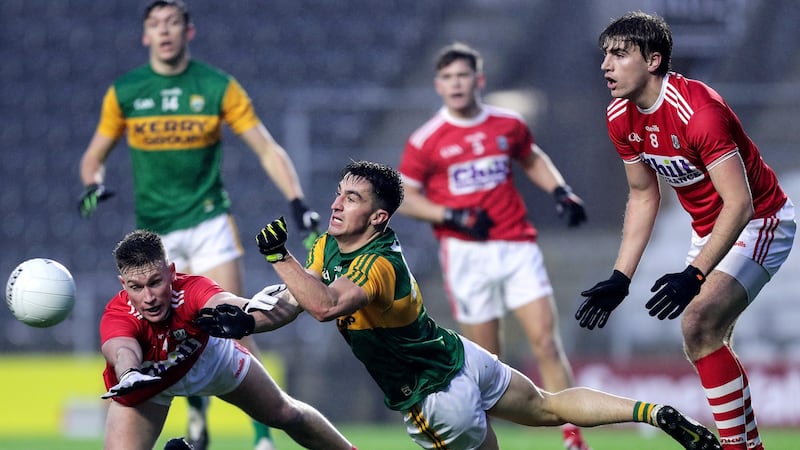 Brian Ó Beaglaioch: his inclusion in the team for Stephen O’Brien was a sign of a  more defensive Kerry mindset on the day. Photograph: Laszlo Geczo/Inpho