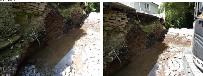 Reports from an engineer outlined that the flow of water and moving debris along the River Martin behind Lil Fullam's home had increased over the years and this caused a wall to erode