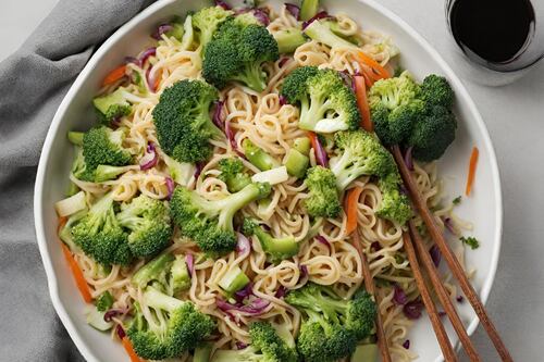 Fast and furiously tasty: Noodle Salad with Peanut Sauce