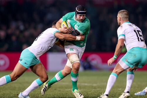 South Africa vs Ireland: Caelan Doris named captain as Peter O’Mahony drops to bench