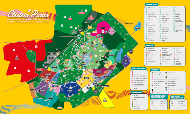Electric Picnic 2023 site map