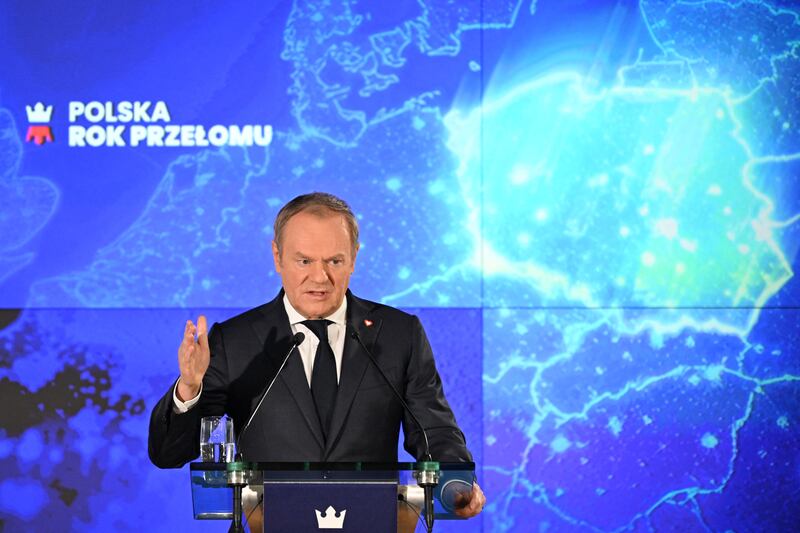 Poland's prime minister Donald Tusk. Photograph: Sergei Gapon/AFP via Getty Images