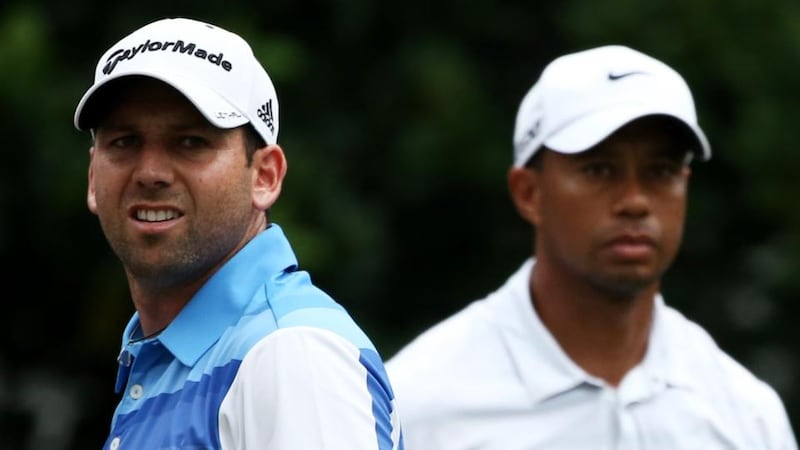 Sergio Garcia of Spain has apologised for remarks he made about Tiger Woods. Photograph:  Richard Heathcote/Gtty Images