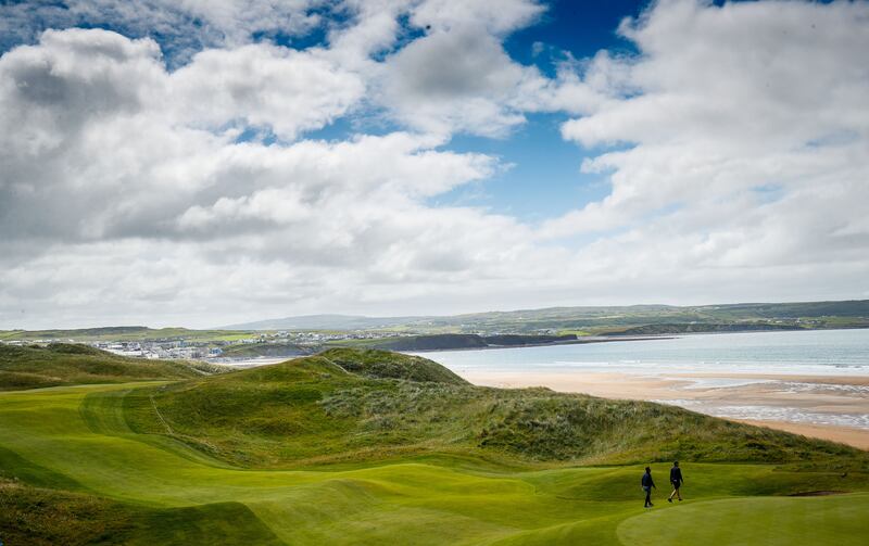 A general view of the 7th hole at Lahinch Golf Club. Photograph: Oisin Keniry/Inpho