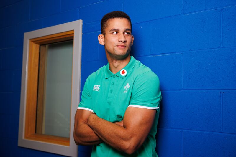 Cormac Izuchukwu: 'He always wanted to play in the backs but we moved him to the backrow because we needed a chap to win lineout ball for us.' Photograph: Tom Maher/Inpho