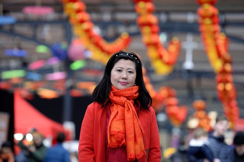 Penny Pu, the founder of the Chinese cultural association at the Smithfield fruit and vegetable market. Photograph: Alan Betson/ The Irish Times