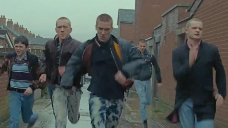 A still from the new U2 video for latest single ‘Every Breaking Wave’ set against the Troubles in Northern Ireland