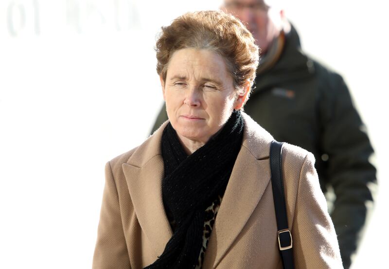 Regina Donohue gave evidence at the trial of Michael Scott (58) who denies murdering her friend Chrissie Treacy on April 27th, 2018. Photograph: Collins Courts