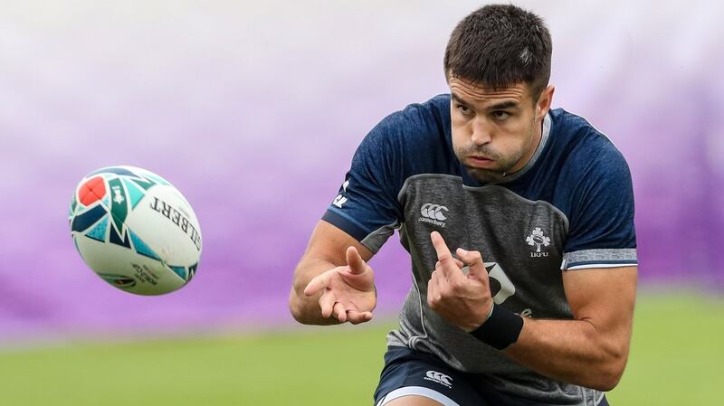 Conor Murray and Johnny Sexton start in the halfbacks for a record 56th time against New Zealand. Photograph: Billy Stickland/Inpho