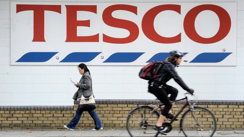 Tesco offers a range of own-brand products, from the very cheap to high-end. Photograph: Facundo Arrizabalaga/EPA